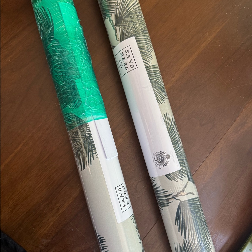 Two Rolls of Sandberg Wallpaper/ Pine